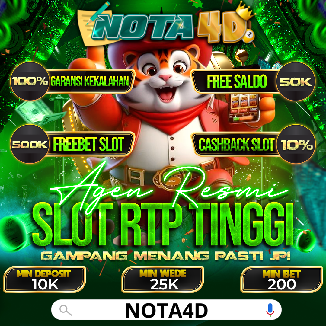 Situs Slot Online RTP Tinggi? Cuma Di Nota4D Tempatnya!